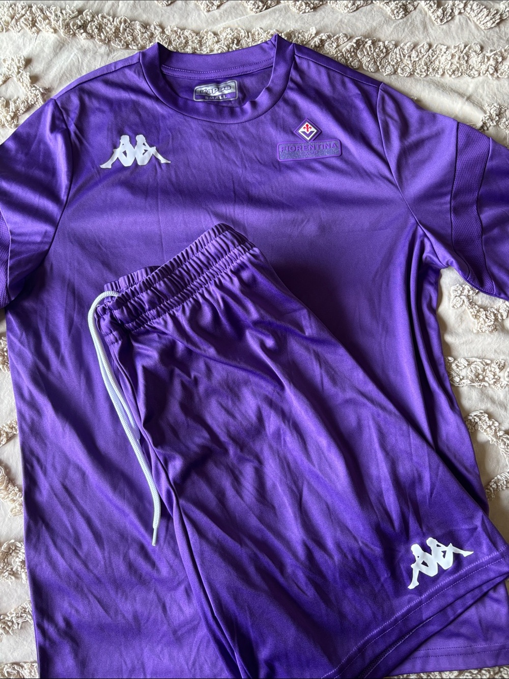 Kappa Purple Athletic Camp Jersey with White Logo Brand New worn once